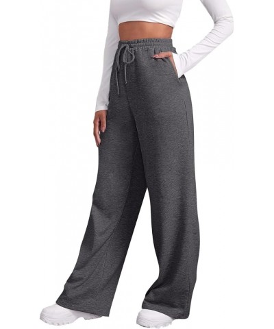 High Waisted Jogger Baggy Sweatpants for Women Lounge Wear Pants Trending Joggers with Pockets Clothes Fall Outfits Drawstrin...