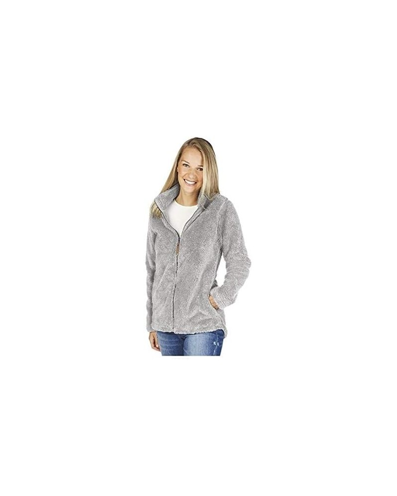 Women's Newport Full Zip Fleece Jacket Grey $10.19 Jackets