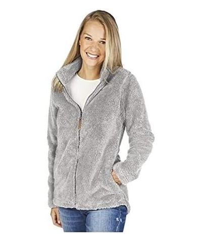 Women's Newport Full Zip Fleece Jacket Grey $10.19 Jackets