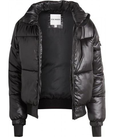 Womens Winter Jacket - Insulated Quilted Moto Puffer Jacket- Heavyweight Outerwear Bomber Jacket for Women, S-XL Black $29.38...