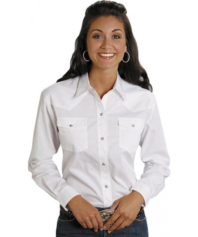 Women's Long Sleeve White $26.55 Blouses