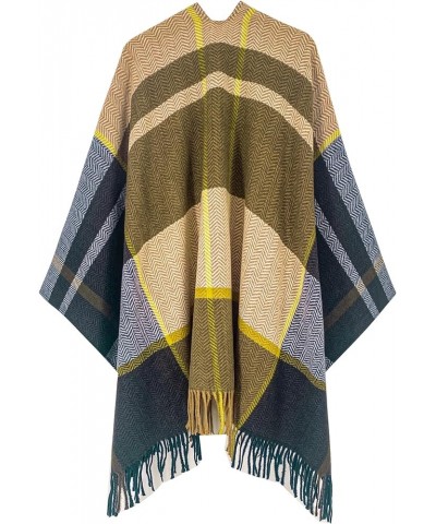 Women's Shawl Wraps Warm Poncho Ruana Wrap Cardigan Aa Hazel and Blue $18.23 Sweaters