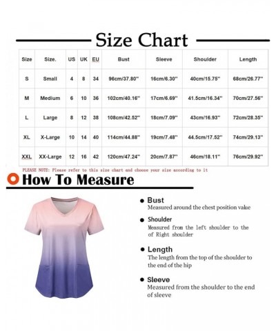 Summer Workout Tops for Women 2023 Casual Short Sleeve Shirts for Juniors Color Stitching Vneck Tshirts with Pockets Gray 52 ...