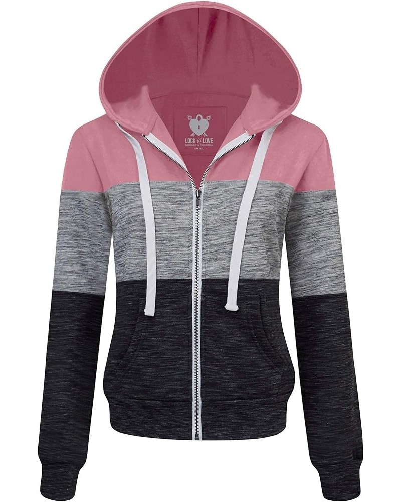 Women's Active Casual Zip-up Hoodie Jacket Long Sleeve Comfortable Lightweight Sweatshirt Wsk2302_mauve $16.17 Activewear