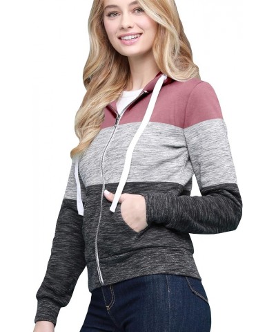 Women's Active Casual Zip-up Hoodie Jacket Long Sleeve Comfortable Lightweight Sweatshirt Wsk2302_mauve $16.17 Activewear