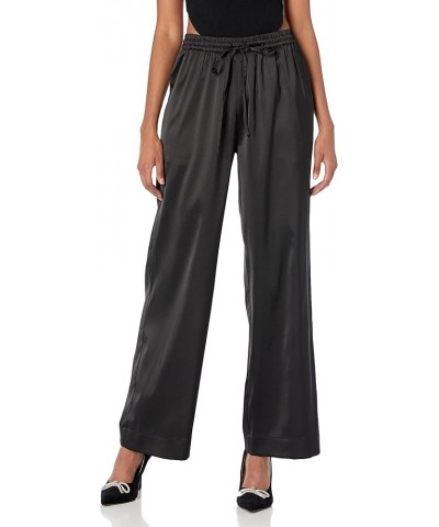 Porsha Williams x Women's Black Drawstring Waist Pants Stretch Limo $25.25 Pants