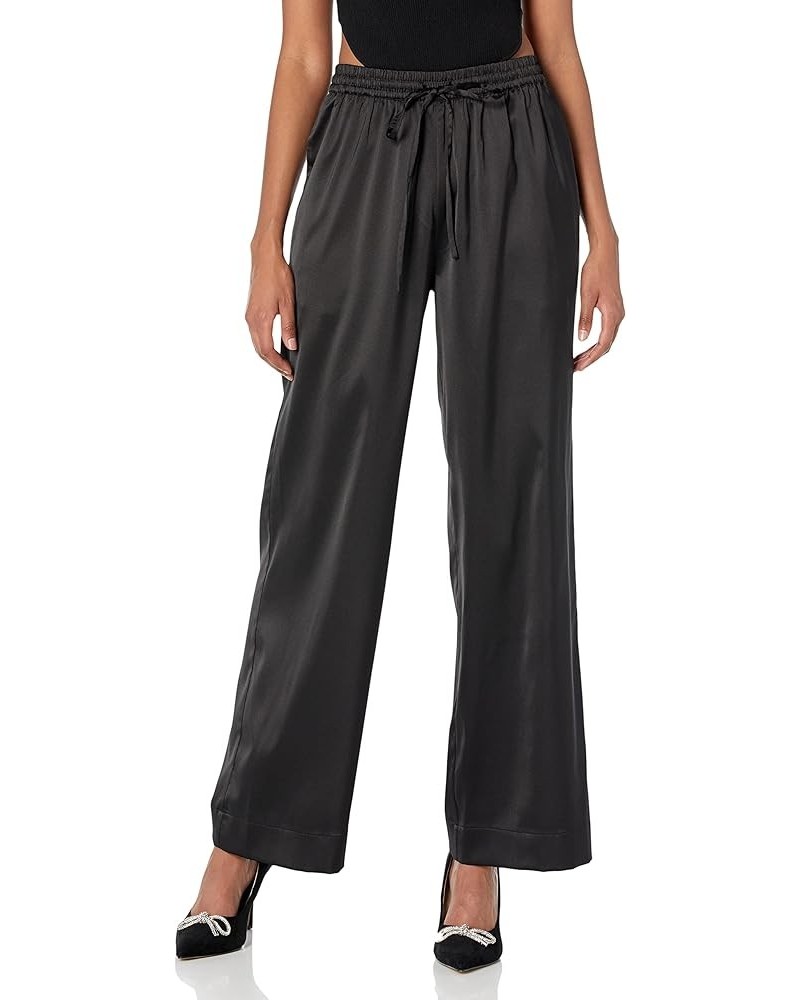 Porsha Williams x Women's Black Drawstring Waist Pants Stretch Limo $25.25 Pants