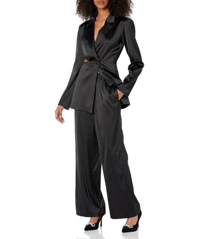 Porsha Williams x Women's Black Drawstring Waist Pants Stretch Limo $25.25 Pants