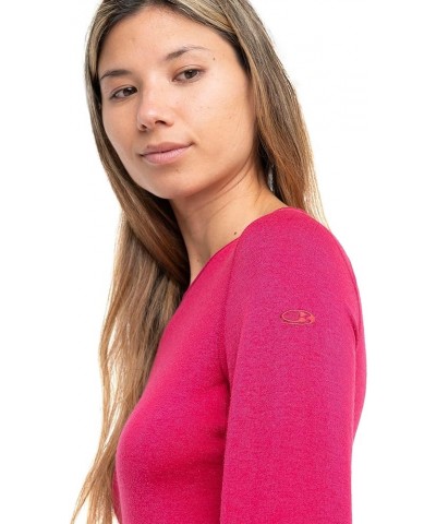 Icebreaker, 200 Oasis Lichen Long-Sleeve Crewe Top - Women's Electron Pink Large $45.42 Activewear