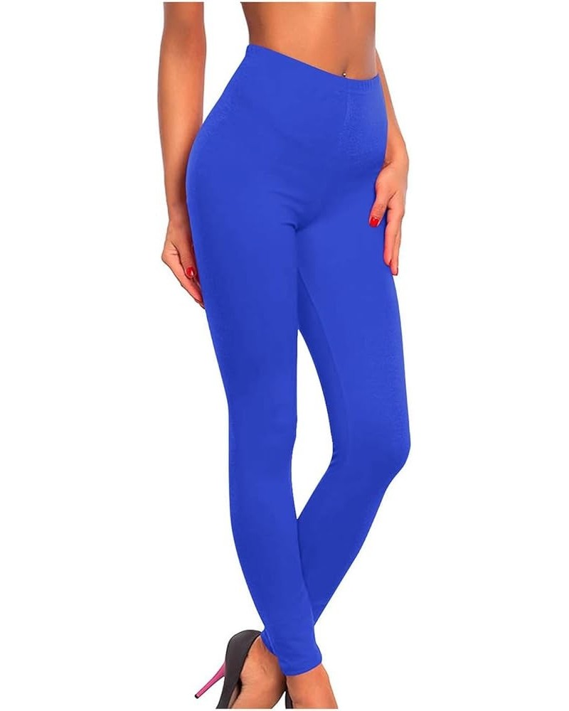 Women Leggings Christmas Pants Hip Lift Yoga Pants Elastic Waist Workout Trousers Lounge Leggings Fitness Stretch Pant Blue $...