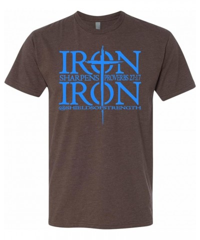 Iron Sharpens Iron Short Sleeve T-Shirt - Proverbs 27:17 Expresso $13.20 Tops