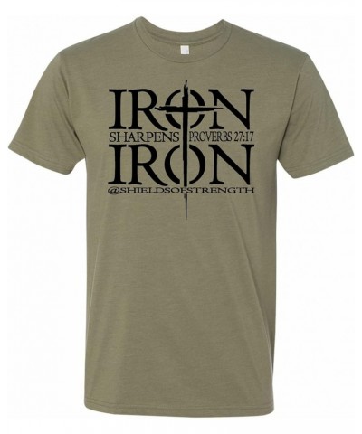 Iron Sharpens Iron Short Sleeve T-Shirt - Proverbs 27:17 Expresso $13.20 Tops