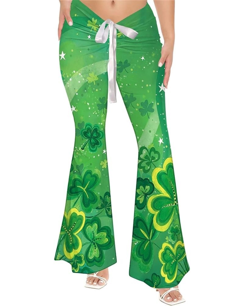 St Patricks Day Clover Leggings for Women Workout Running Legging Green Irish Yoga Pants for Gift and Parties Ag $15.12 Leggings