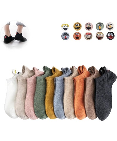 Joyful Walks Socks, Compression Socks for Couple, Funny Cute Fall Socks Low Cut Ankle with on Them, Halloween 10pcs $9.45 Socks