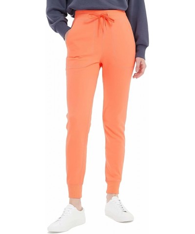 Women's French Terry Joggers Sweatpants with Pockets Drawstring Athletic Lounge Pants 28 Orange Coral $17.09 Activewear