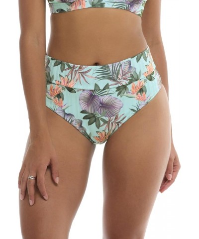 Women's Standard Rachel High Waisted Bikini Bottom Swimsuit Spearmint $30.26 Swimsuits