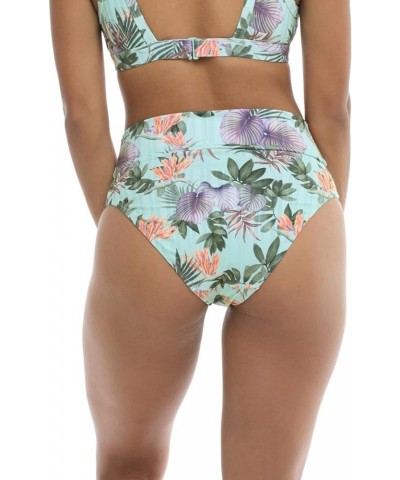 Women's Standard Rachel High Waisted Bikini Bottom Swimsuit Spearmint $30.26 Swimsuits