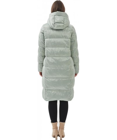 Women's long jacket winter coat for women long winter down coat warm down parka Light Green $51.30 Jackets