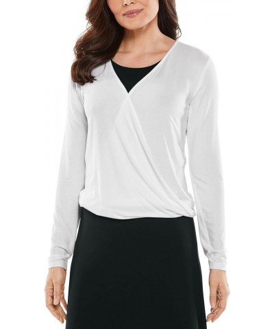 UPF 50+ Women's Vrae Everyday Fashion Wrap - Sun Protective White $50.00 Sweaters