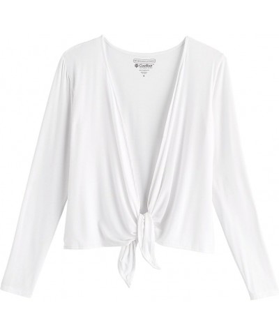 UPF 50+ Women's Vrae Everyday Fashion Wrap - Sun Protective White $50.00 Sweaters