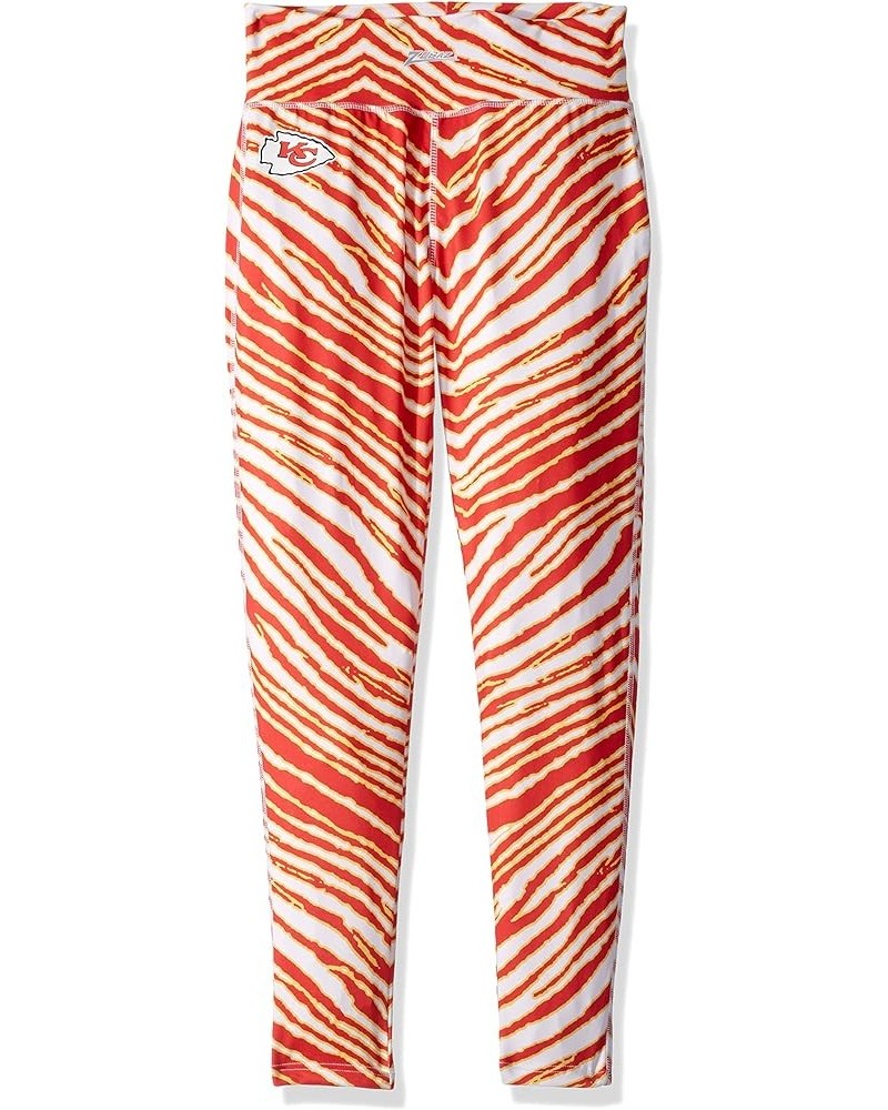 Officially Licensed NFL Women's Zebra Print Leggings, Team Color Kansas City Chiefs Multi $8.21 Leggings