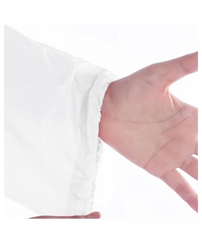 Rain Ponchos for Adults 2 Pack Reusable Rain Coat Clear Raincoats for Women A White $7.64 Coats