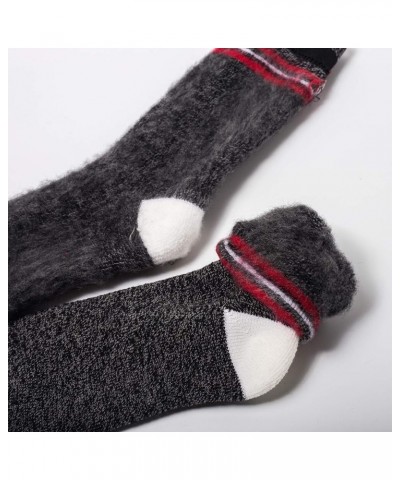 Stylish Men's 4 Pairs Thermal Socks for Winter Extreme Cold Weather Thick Crew Boot Socks Red $10.08 Socks