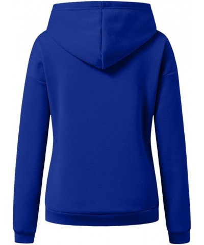 Hoodies for Women Oversized Fall Long Sleeve Hooded Sweatshirts Teen Girls Lightweight Comfy Drawstring Tops Pullover 01 blue...