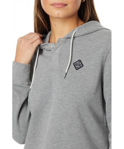 Women's Tippet Henley Hoody Heather Grey $28.96 Hoodies & Sweatshirts