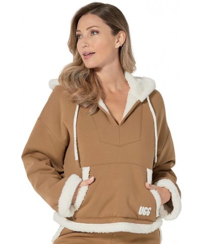 Women's Sharonn Bonded Fleece Pullover Sweater Chestnut $69.49 Jackets