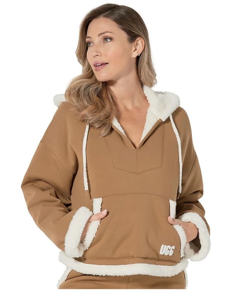 Women's Sharonn Bonded Fleece Pullover Sweater Chestnut $69.49 Jackets