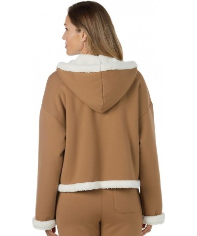 Women's Sharonn Bonded Fleece Pullover Sweater Chestnut $69.49 Jackets