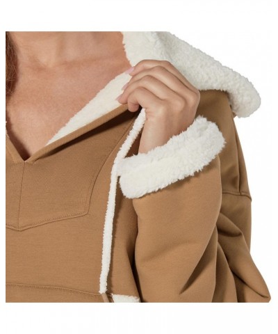 Women's Sharonn Bonded Fleece Pullover Sweater Chestnut $69.49 Jackets