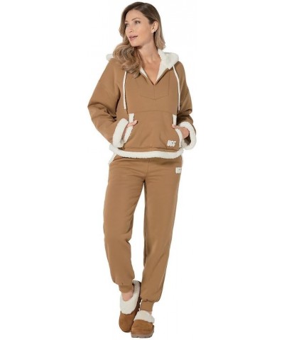 Women's Sharonn Bonded Fleece Pullover Sweater Chestnut $69.49 Jackets