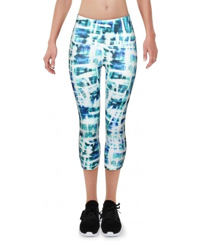 Womens Bemuda High Rise Fitness Athletic Leggings Blue M $22.67 Leggings