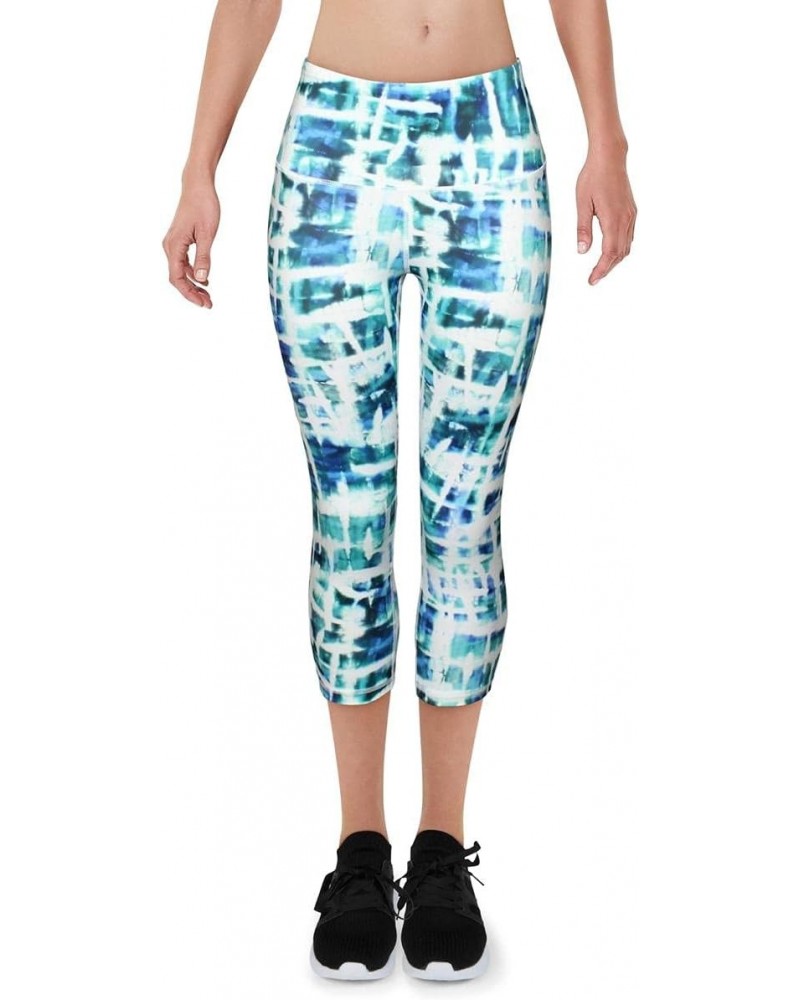 Womens Bemuda High Rise Fitness Athletic Leggings Blue M $22.67 Leggings