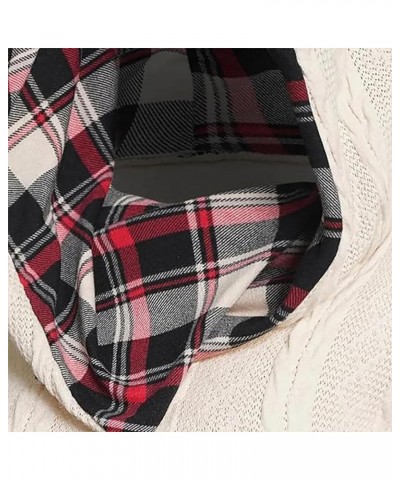 Plaid Splicing Button Decor Cable Hoodie,Womens Casual Long Sleeve Pullover Fall Winter Sweatshirt Grey Small $20.64 Hoodies ...