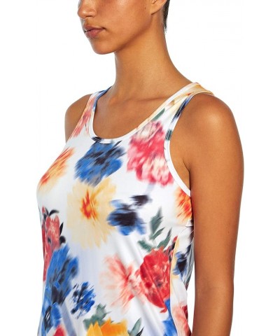 Women's Back Twist Tank Top Ocean Wave Blurred Flora $8.76 Tanks