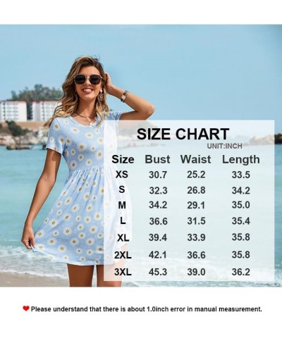 Women's 2024 Summer Short Sleeve Casual Dresses Hide Belly Fat Loose Fit Sundress with Pockets Molasses Red $17.94 Dresses