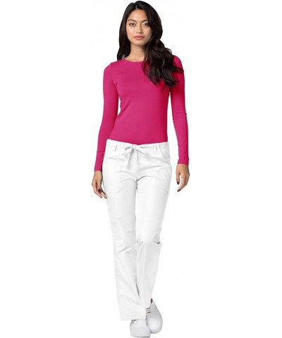 Adar Underscrubs for Women 3 Pack - Long Sleeve Underscrub Comfort Tee Fuchsia $20.07 Tops