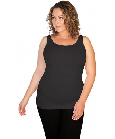 skinnytees - Women's A Little More Tank Charcoal - Plus $25.37 Tops