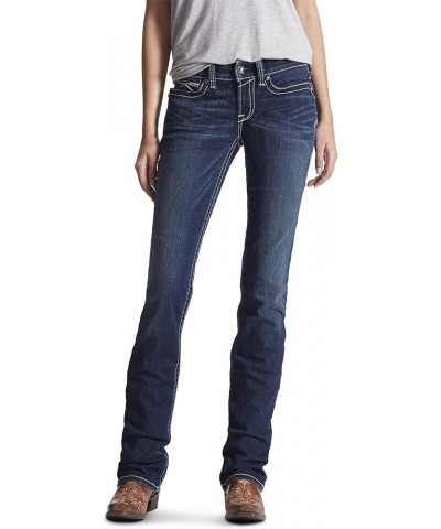 Women's R.e.a.l. Mid Rise Stretch Icon Stackable Straight Leg Jean Ocean $43.42 Jeans