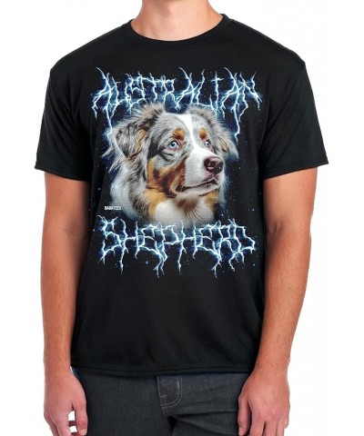 Heavy Metal Tshirt for Dog Lovers Dog Owners Funny Dog Dad and Dog Mom Graphic Tees Men and Women Australian Shepherd $10.55 ...