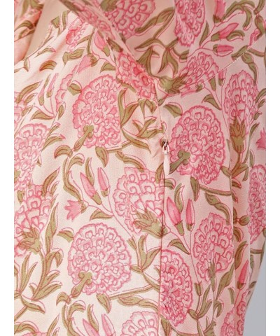 Women's Light Pink Printed Rayon Dress Light Pink $15.05 Dresses