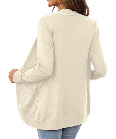 Women's Cardigan Open Front Long Sleeve Curved Hem Cardigan Sweaters for Women with Pocket S-XL 3-camel $14.10 Sweaters