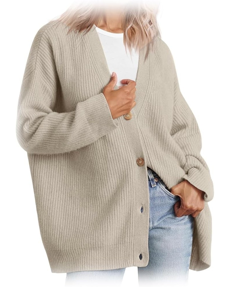 2023 New Cashmere Cocoon Cardigan,Open Front Oversized Button Lightweight Sweaters Fall Cardigans Knit (Navy Blue,XXL) Large ...