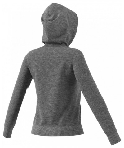 Women's Essentials Linear Hoodie Dark Grey Heather/Signal Green $16.00 Activewear