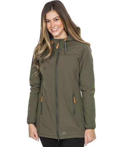 Womens/Ladies Kristen Longer Length Hooded Waterproof Jacket Moss $33.04 Jackets