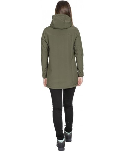 Womens/Ladies Kristen Longer Length Hooded Waterproof Jacket Moss $33.04 Jackets