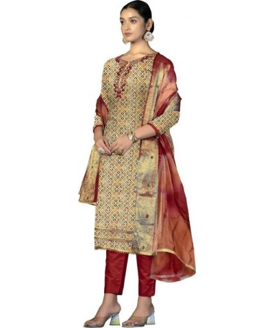 GJ Fashion Ready to Wear Indian Traditonal Designer Churidar Salwar Suit with Dupatta for Women Beige45. $30.52 Suits